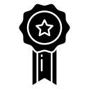 Star badge seal icon